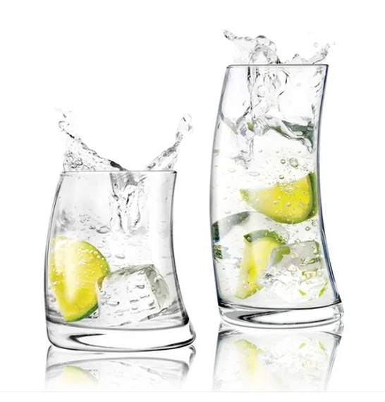 4PCS Creative Cocktail Glass Sailboat Shape Glass Drinking Glasses for Water, Juice, Beer, Wine, Whiskey, and Cocktails