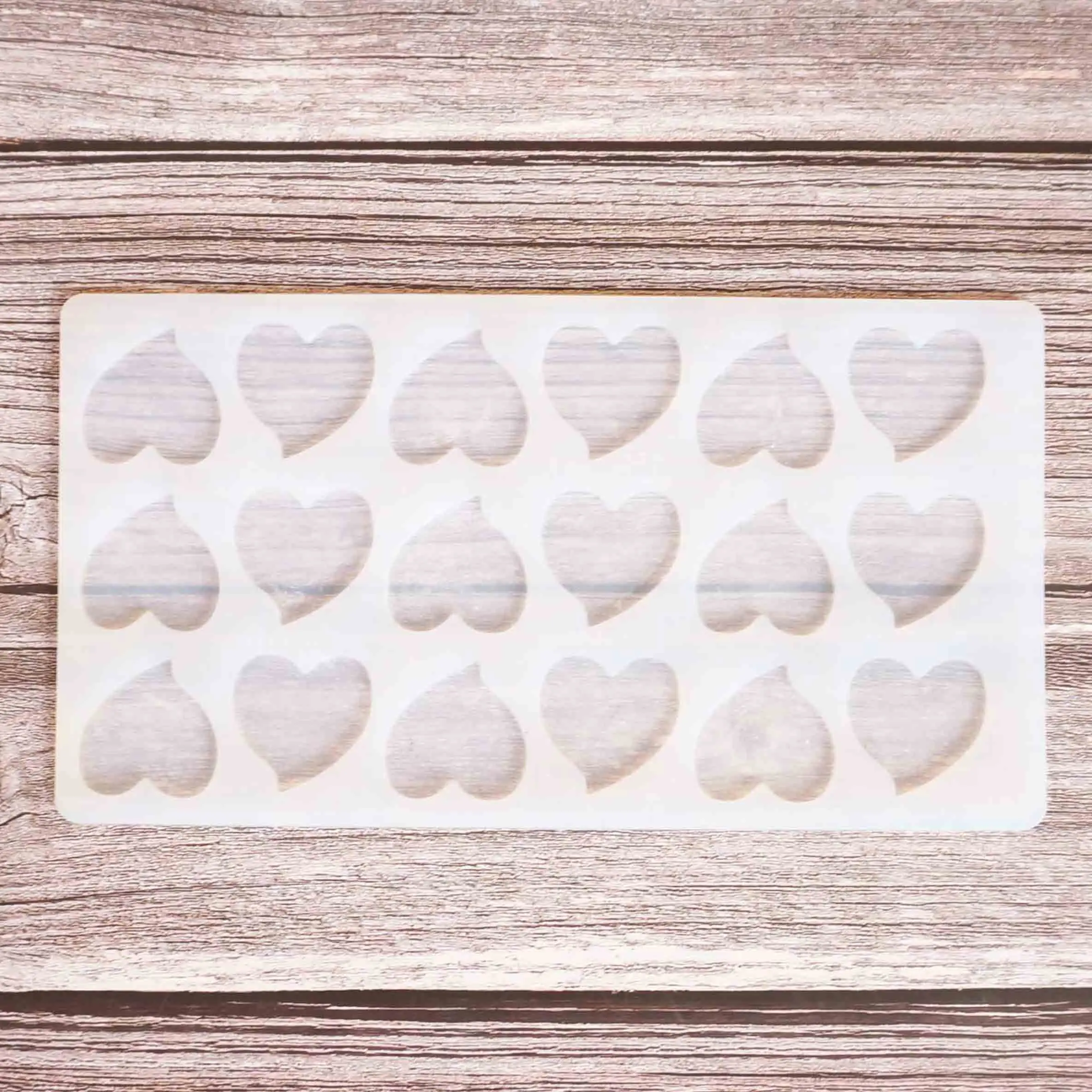 Heart Shape Chocolate Transfer Sheet Mould Cake Decorating Tools Silicone Mold Baking Stencil Chablon