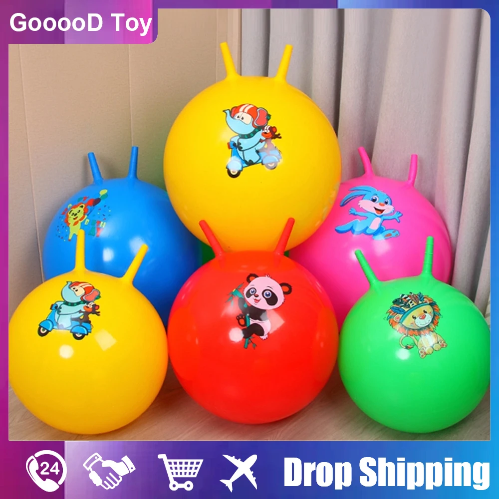 65Cm Kids Space Hopper Bouncing Balls Balance Exercise Educational Outdoor Sports Toys Kindergarten Jump Games Ball Randomcolor