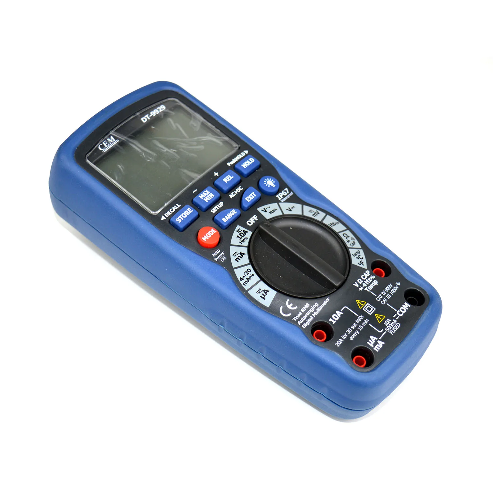 CEM DT-9929 Electrical Digital Multimeter Auto Range Current Voltage Resistance Test 4000 Bit Overload Protection True RMS.