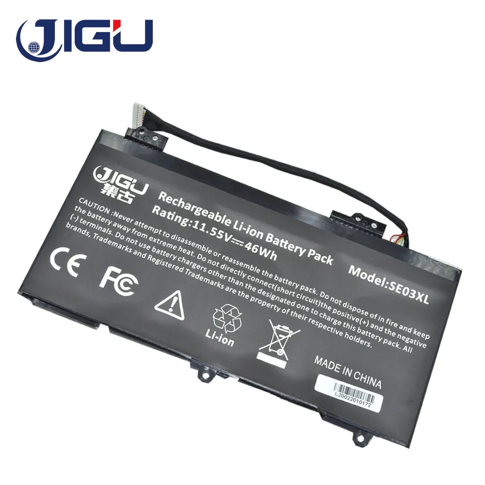 JIGU3CELLS Laptop Battery 11.55V 46WH SE03041XL  TPN-Q171  For Hp For Pavilion 14-AL124TX  14-AL000NF  14-AL125TX  Z6Y34PA