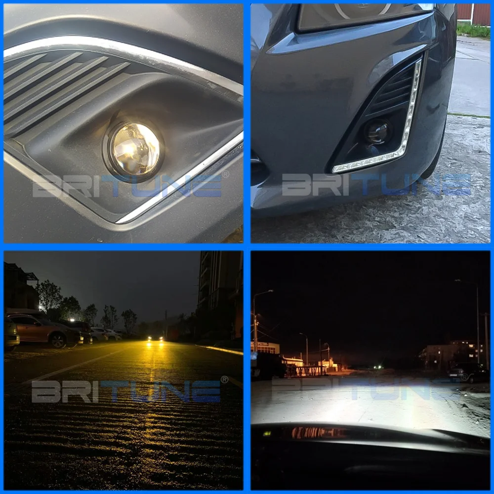 HID Bi-xenon Fog Lights Lenses Accessory For Chevrolet Cruze/Orlando/Trax/Opel Antara Cars DIY Tuning Style Use H11 Xenon Bulbs