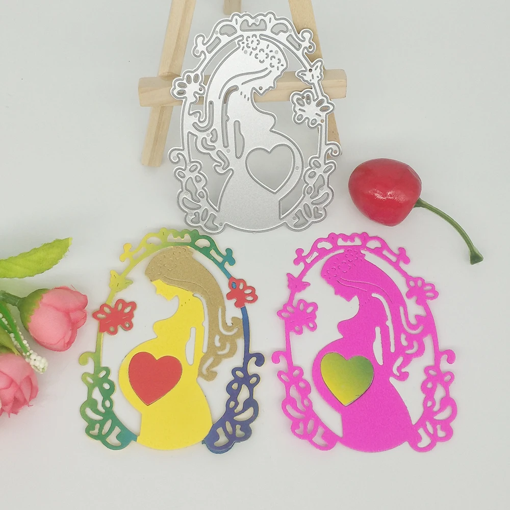 Handicrafts metal cutters, mother, maternal love, heart, maternal decoration, scraping paper cards, crafts, new designs