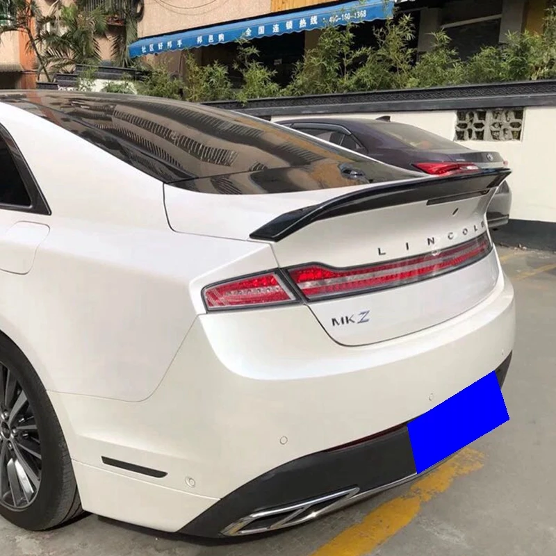 For Lincoln MKZ spoiler ABS material Primer and baking paint Car Rear Wing Trunk Lip Spoiler 2014 2015 2016 2017 2018 2019