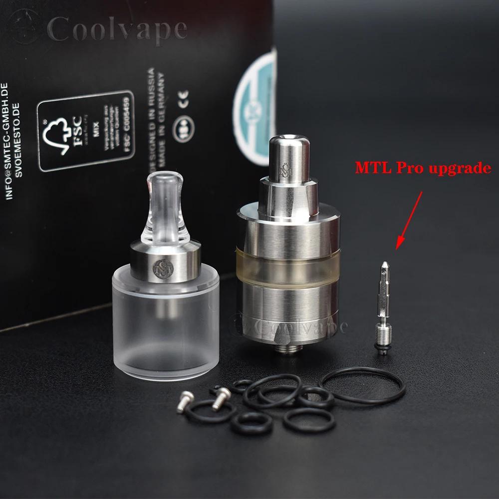 Kayfun lite plus 2021 mtl rta Atomizer 316ss 22mm Single Coil Rebuildable airflow intake adjustable 510 E-Cigarette RTA Tank
