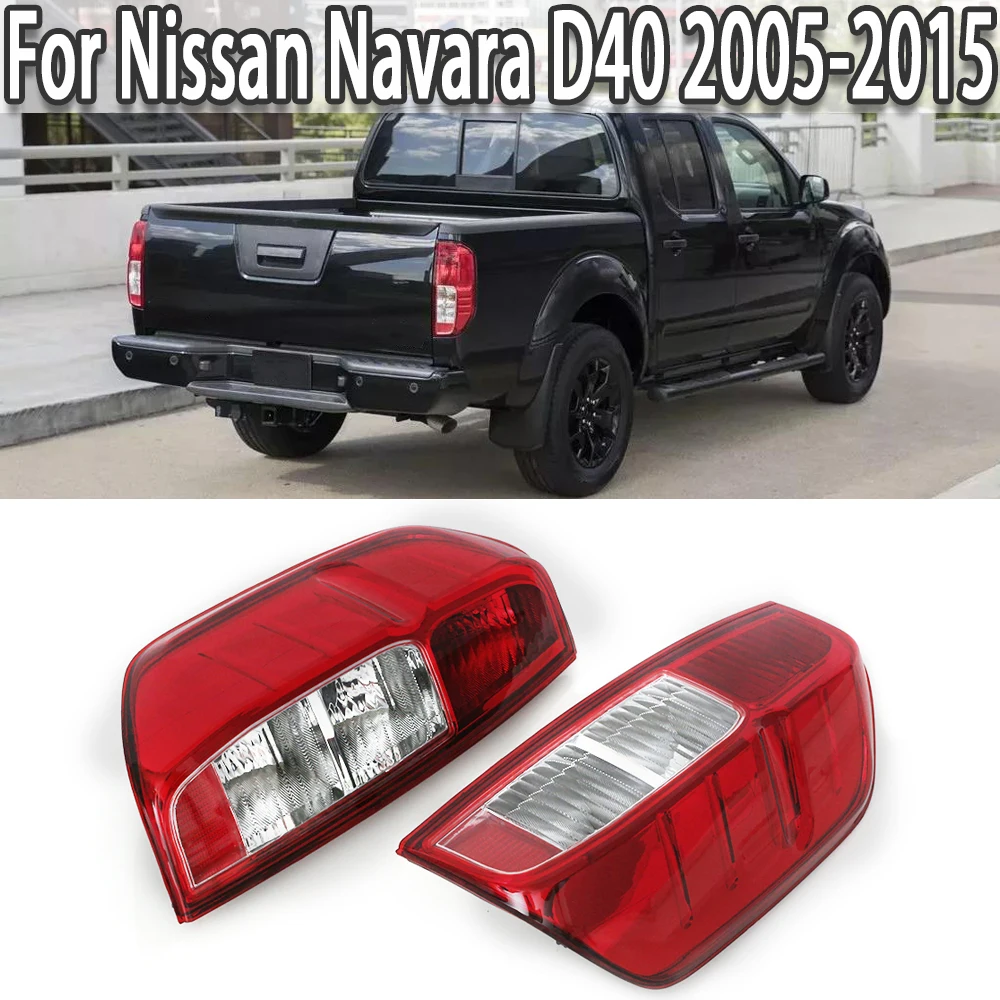 Car Rear Brake Light Warning Lamp Red Tail Lamp Taillight For Nissan Navara D40 2005-2015 Without Bulbs