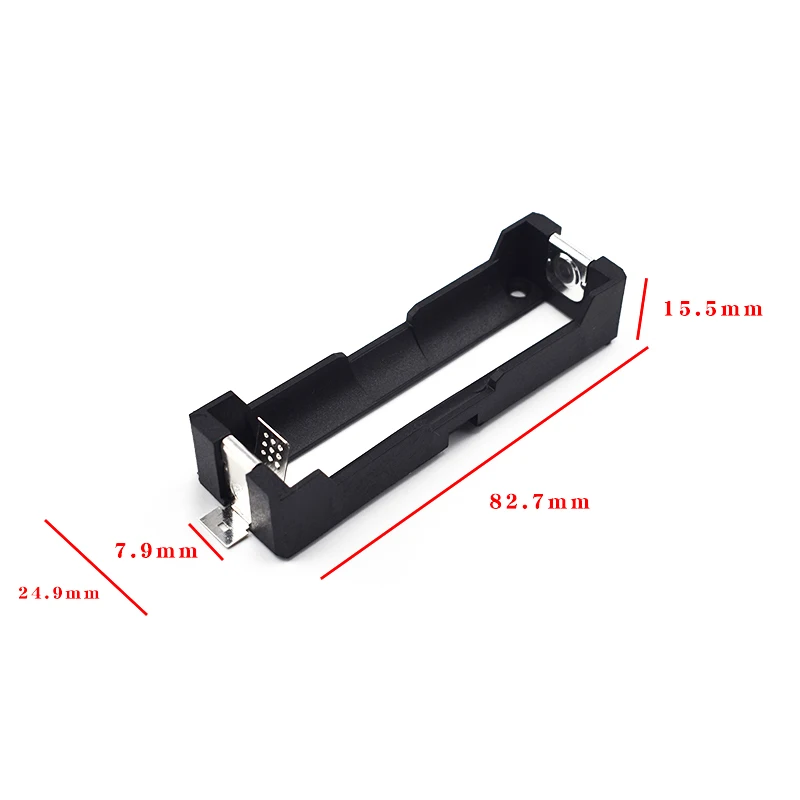 500pcs/lot 1x 2x 3x 21700 SMT SMD Battery Holder Storage Box Case with Pins 1 2 3 slots 21700 Rechargeable Batteries Shell