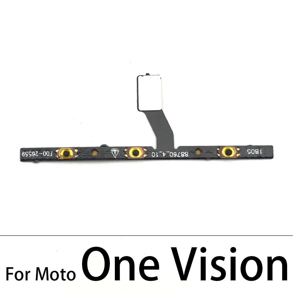 10 قطعة ، تشغيل/إيقاف حجم مفتاح زر كابل ل Moto G30 G50 Power 5G Style One Vision Fusion Plus Hyper E6 G7 G8 Play Power Lite #4