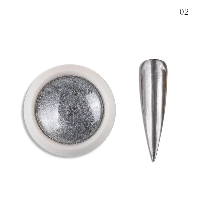 4*1.9cm Chrome Mirror Pigment Metallic Glitter Magic Powder Artcraft Color Change Titanium Filler Superfine Nail DIY Pigment T67