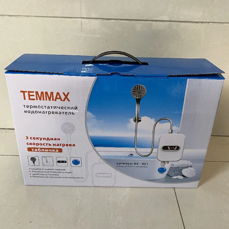 Scaldabagno bagno cucina a parete scaldabagno elettrico istantaneo temperatura Display LCD, doccia rubinetto, elettrodomestico