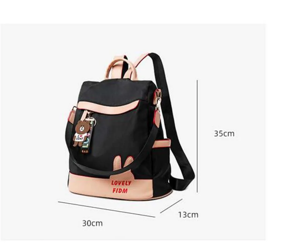 Hot Sale New Women Fashion Lovely Oxford Backpack Ladies Casual Patchwork School Bag Large Capacity Double Shoulder Travel Bags