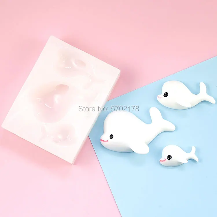 Delfin silikonowe formy w kształcie ciasto kremówki foremka do mydła Backware narzędzia do pieczenia cukier Cookie Pudding z galaretką Decor