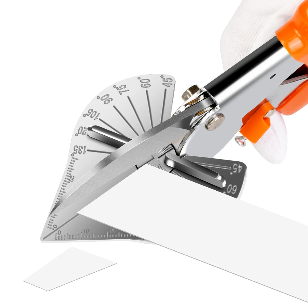 Multi-funzione di Forbici Mitra Cutter Forbici Angolo di 45-135 ° Multi-angolo di Taglio Striscia di Legno e Materiali utensili a mano