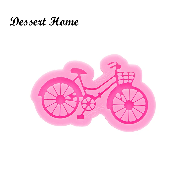 DY0556 Glossy Resin Bicycle Molds, Mold for Keychain , Silicone Molds DIY Epoxy Jewellery Making, Motorcycle Clay Molds