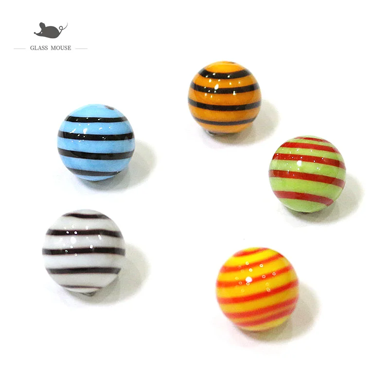 

16mm Murano Glass Marbles Balls Art Home Decor Accessories For Vase Aquarium Pinball Game Toys Parent- Child Beads For Kids 5PCS