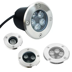 Spot lumineux LED imperméable conforme à la norme IP68, éclairage d'extérieur, luminaire de paysage, idéal pour un jardin, un sentier ou une cour, 1/3/5/7W, DC 12, 85/265V