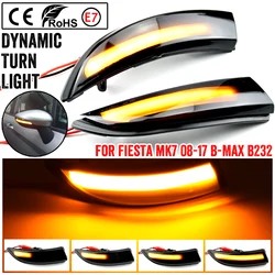 Dinâmico LED transformar a luz do sinal, piscador de água fluindo, luz intermitente para Ford Fiesta B-Max 2008-2017, 2PCs