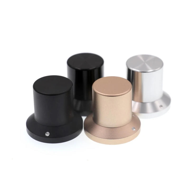 

KYYSLB 25*22mm Audio Power Leveler Volume Knob All Aluminum Solid Aluminum Alloy Knob Cap Type Tube Amplifier Knob