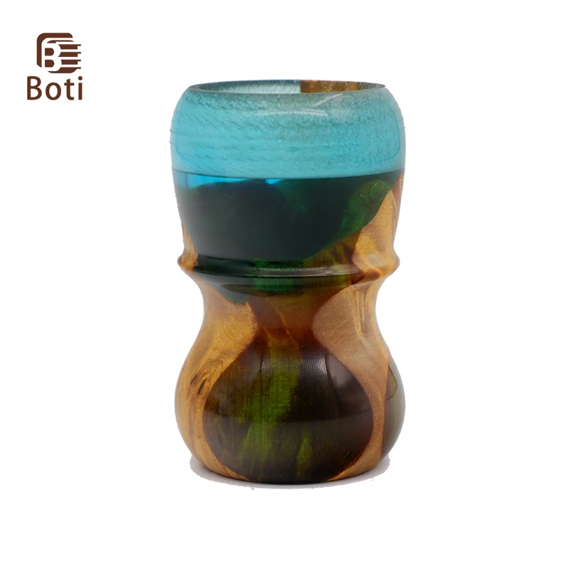 Boti Borstel-Scheren Product Desert Borstel Handgemaakte Hout Hars Handvat Mannen Ochtend Reinigen Baard Gereedschap Kit