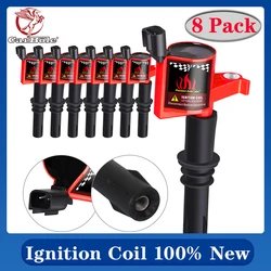 100% New Ignition Coil Fit For Ford F150 Expedition 4.6/5.4L Triton V8 2004 2005 2006 2007 2008 Ignition Coils 8 Packs Red Black