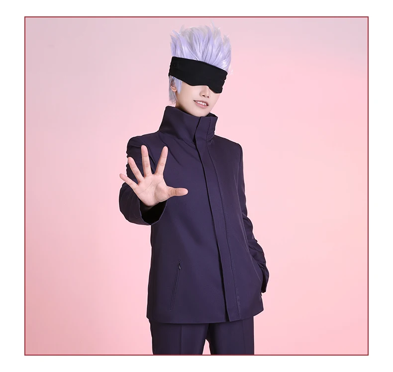 SBluuCosplay Anime Satoru Gojo Cosplay Costume Halloween Outfit Carnival Uniforms Custom Made