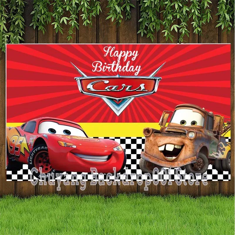 Custom Backdrops Car Theme Children Boys Happy Birthday Party Baby Shower Photography Background For Photo Studio Prop