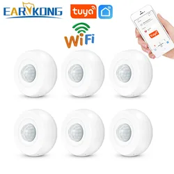 Tuya Wifi Motion Sensor Ceiling Infrared Detector PIR Human Body Movement Security Burglar Alarm System IOS Android APP