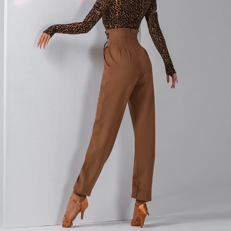 ใหม่ Latin Dance กางเกงผู้หญิงสายรัดเอวหลวมเสื้อผ้า Chacha Rumba Latin ฝึกสวมใส่ห้องบอลรูมเต้นรํากางเกง DNV15497