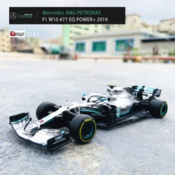 Bburago 1:43 2019 SF90 SF71H SF70H SF16H RB15 RB12 RB13 RB14 W10 F1 wyścigowa formuła statyczna symulacja modelu samochodu ze stopu odlewu