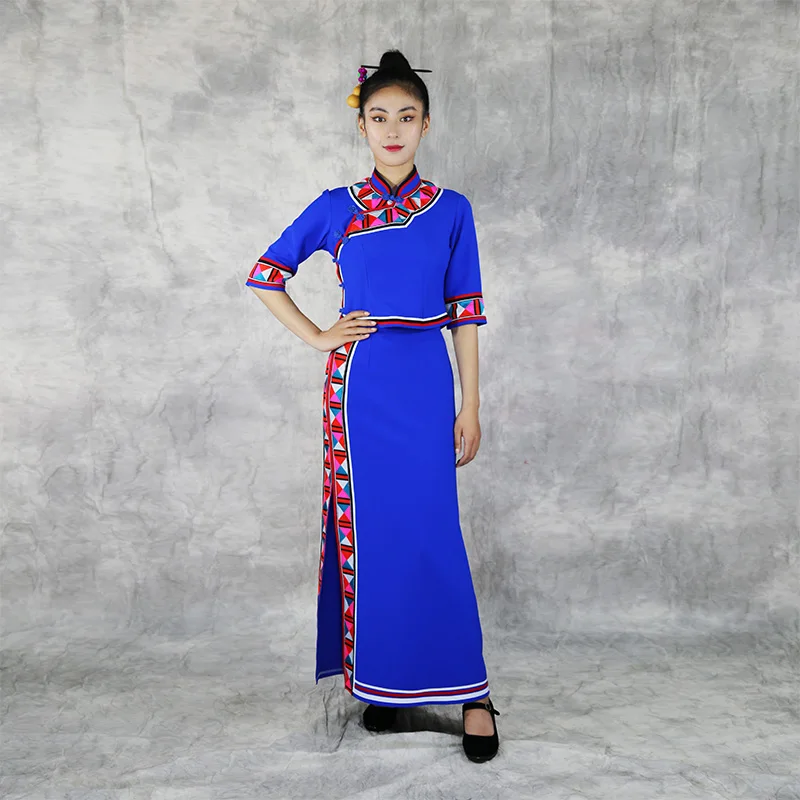 Asia Ethnic clothing for women traditional oriental style costume elegant Thailand outfit Top + Pant sets