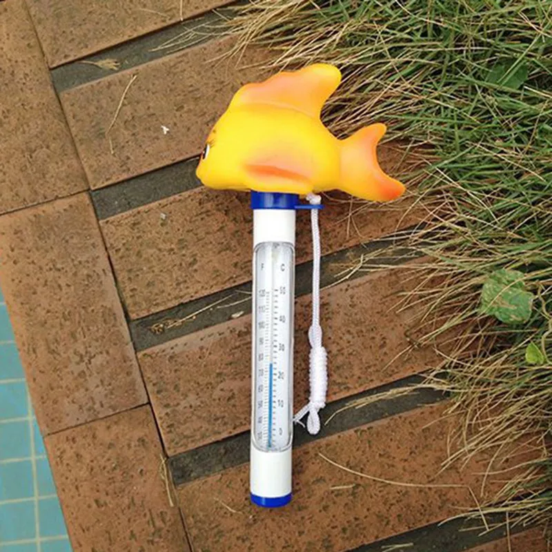 Swimming Pool Thermometer Cute Cartoon Thermometer With Bath String Pool Hot Spring Spa Bathtub Water Measure