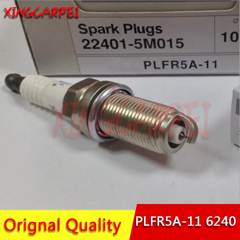 6pcs 22401-5M015 PLFR5A11 Platinum Spark Plug fit for Nissan Maxima Altima 350Z Pathfinder Armada Frontier Quest Sentra Titan