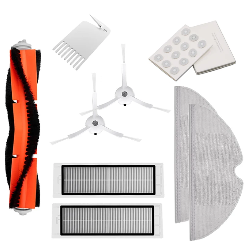 샤오미 로보락 S552-00 로봇 진공 청소기 키트, 롤러 사이드 브러시 헤파 걸레 천, 물 탱크 필터 