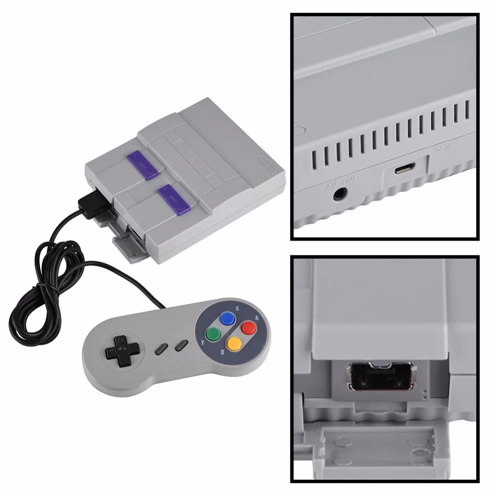 نظام وحدة تحكم ألعاب Super Mini 16 BIT مدمج 94/660 جديد لعام 2025 مع لوحة ألعاب لوحدات تحكم ألعاب نينتندو SNES