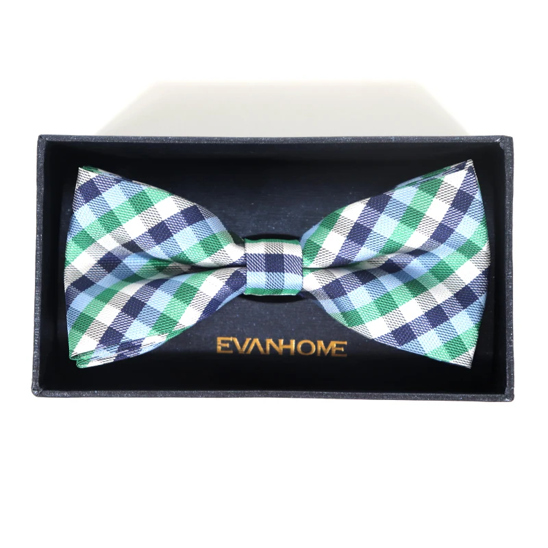 

New High Quality Plaid Bow Tie For Men Mariage Party Dress Butterfly Bowtie Wedding Gifts Without Box