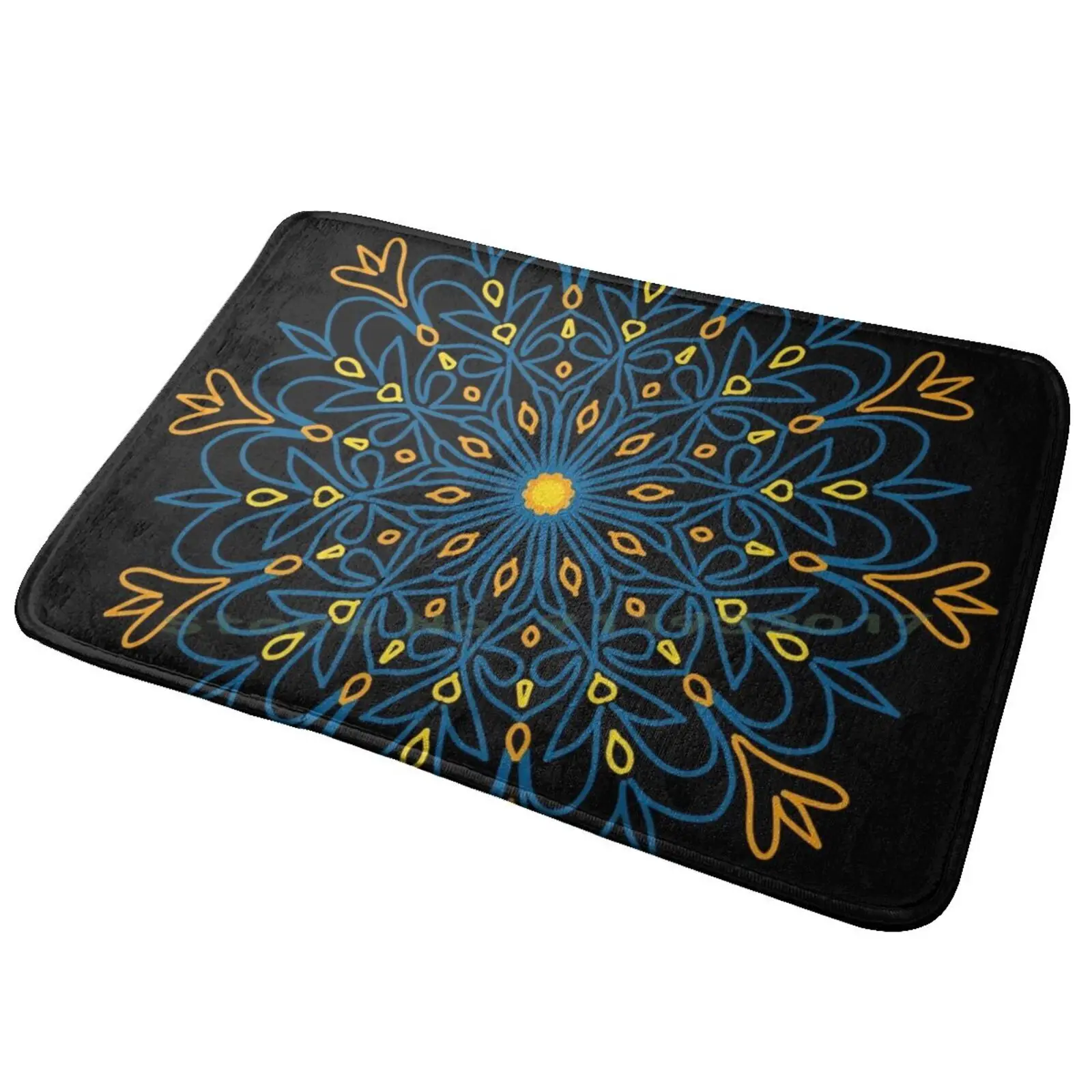 Mandala Floral Traditional Entrance Door Mat Bath Mat Rug Gangster Bills Mafia Football New York Cool Corleone Film Italian