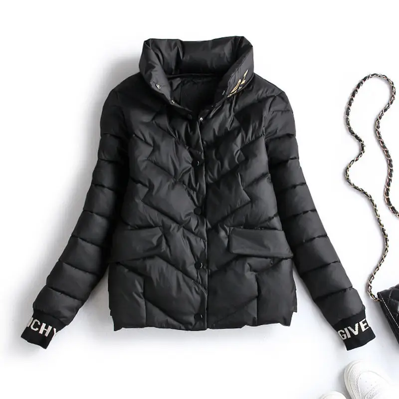 Small cotton-padded jacket women's short new autumn and winter small coat slim fit all-match down cotton-padded jacket in 2020