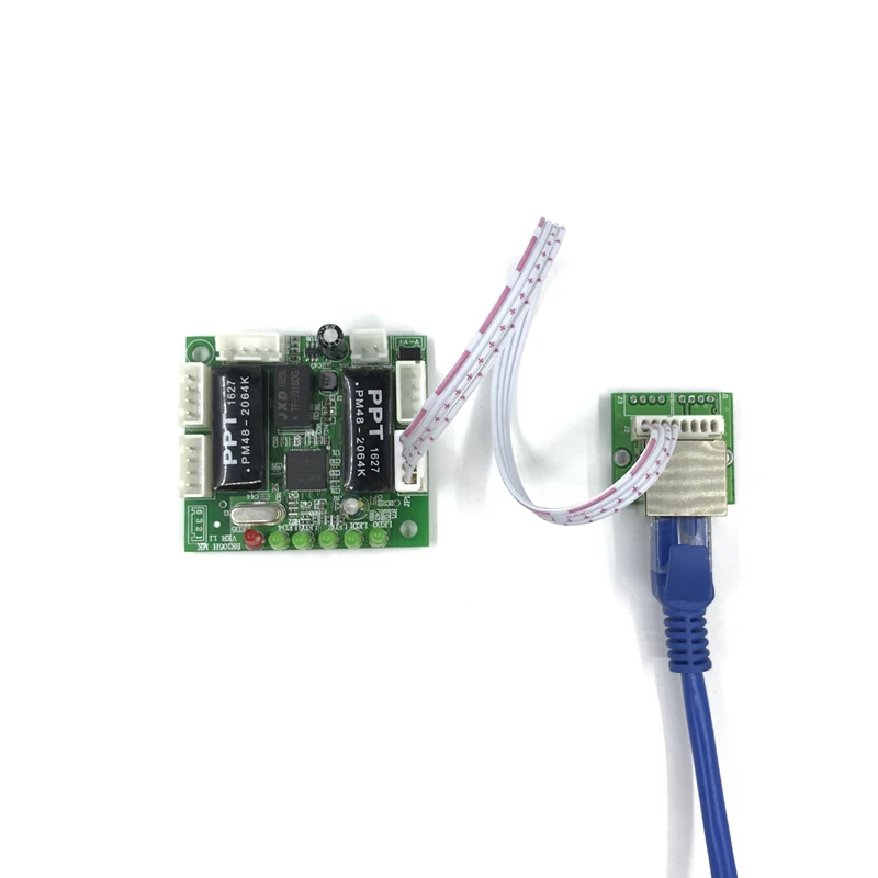 Mini Module Ontwerp Ethernet Schakelaar Printplaat Voor Ethernet Switch Module 10/100Mbps 3/5/6/8 port Pcba Board Oem Moederbord