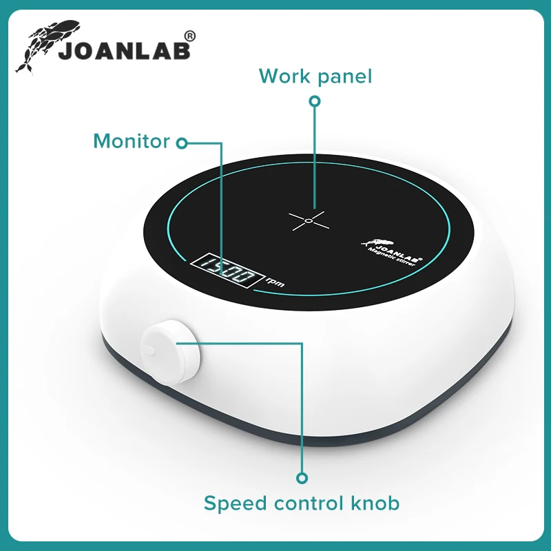 Agitador magnético con pantalla Digital, equipo de laboratorio, mezclador magnético con barra agitadora, 110 rpm, capacidad: 220 ml, 2000 v-2000 v