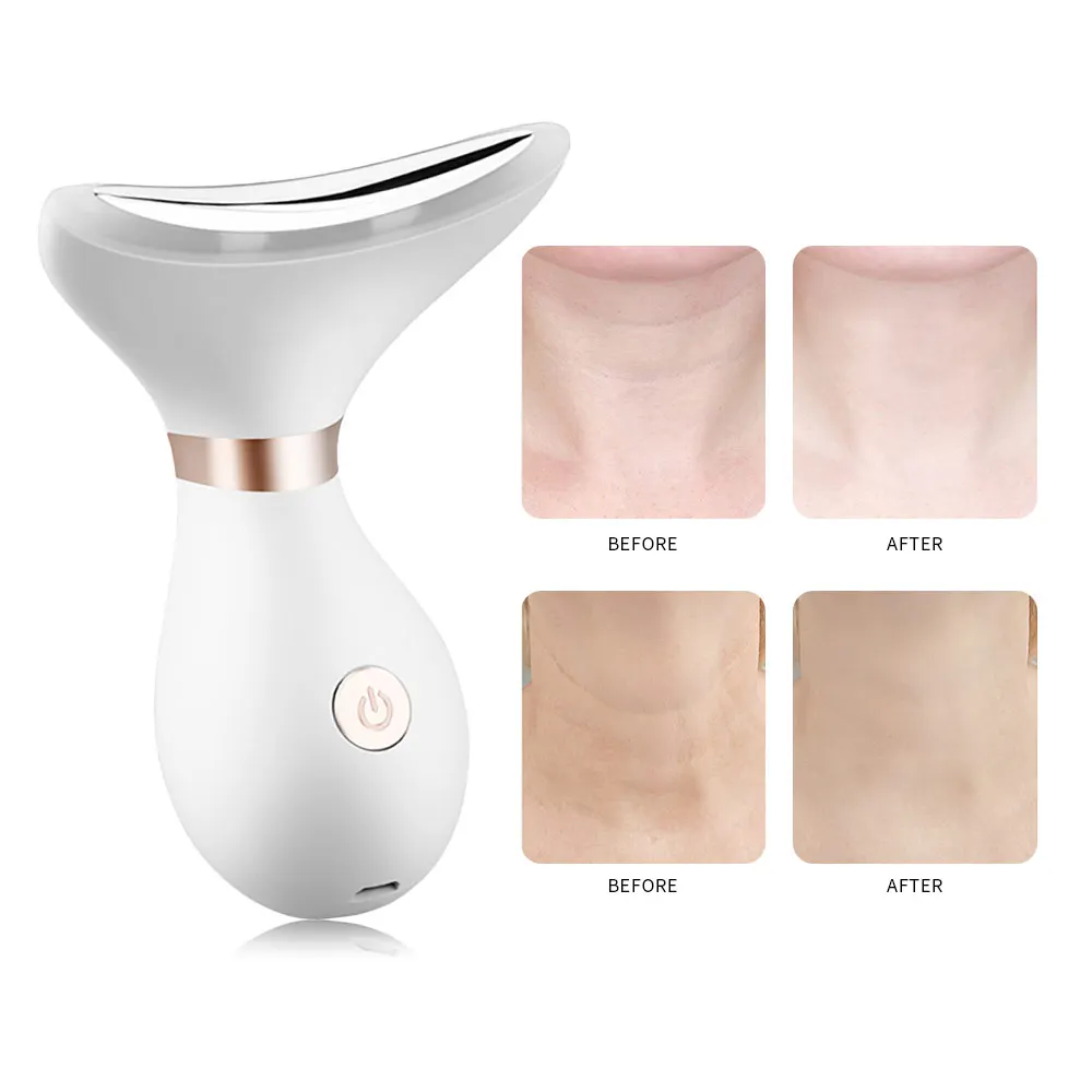 Multifunctionele Gezicht Nek Massage Gezicht Lift Schoonheid Apparaten Verwijder Dubbele Kin Led Photon Therapie Anti Rimpel Skin Care Tools