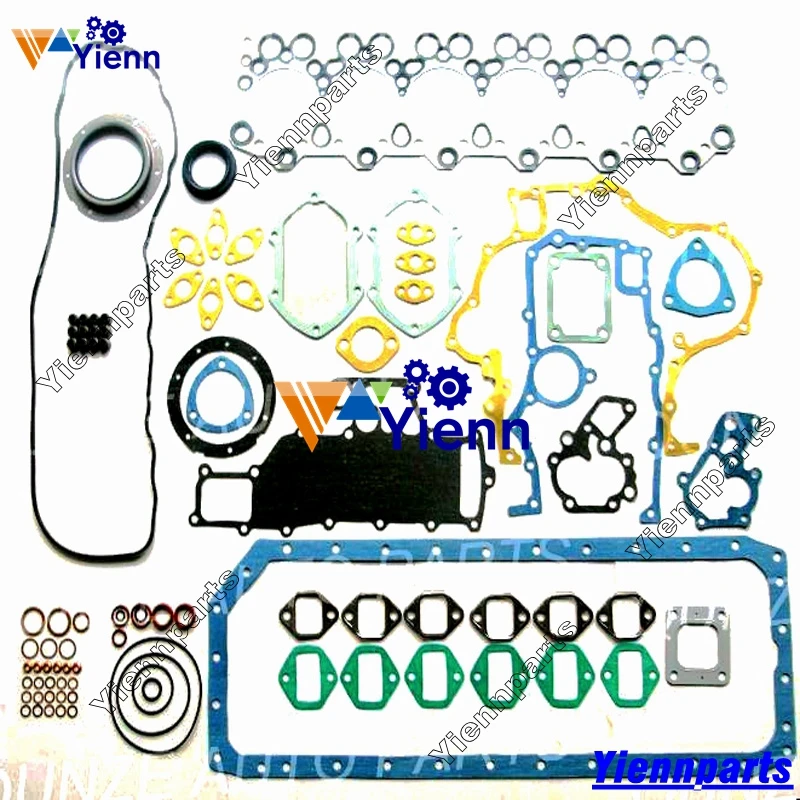 6D34 6D34T Overhaul Rebuild Kit For Mitsubishi Engine Fuso Truck Kobelco Kato HD820 SK230-6 SK350-6 Repair Parts Piston Gasket