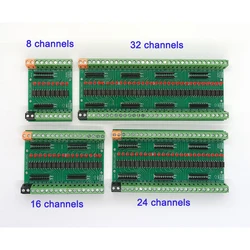 8-Channel Optocoupler Isolation Board/16 Road 24 Road 32 Road Optocoupler Isolation Module/3/5V/12V/24V Signal Isolation