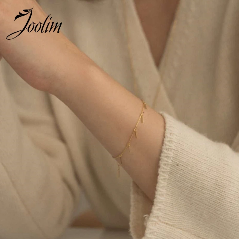 Joolim Jewelry High End Pvd Wholesale Non Tarnish Trendy Charm Stainless Steel Bracelet for Women