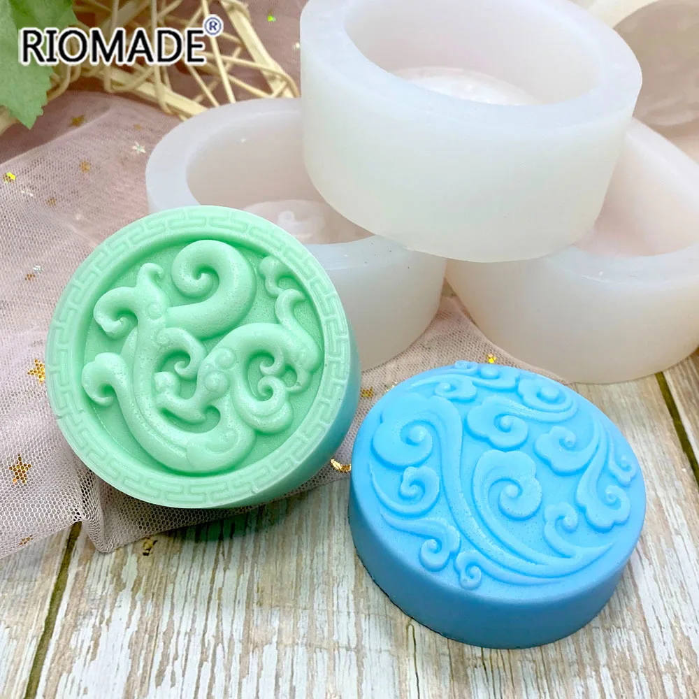 Chinese Style Tradition Pattern Silicone Soap Mold For Handmade Making Soap Chocolate Dessert Baking Cake Decorating Tools