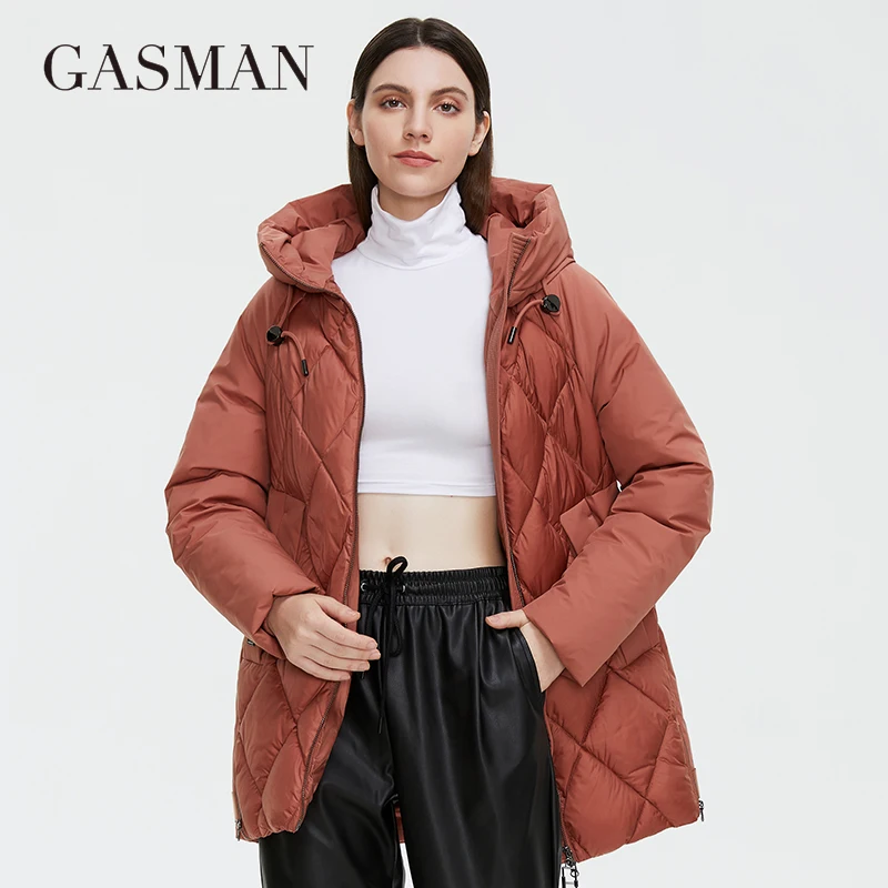 GASMAN 2022 New Winter Jacket Women's Collection Warm Jacket Mid-length Grace With Unusual Design Women Coats brand Parka 8198