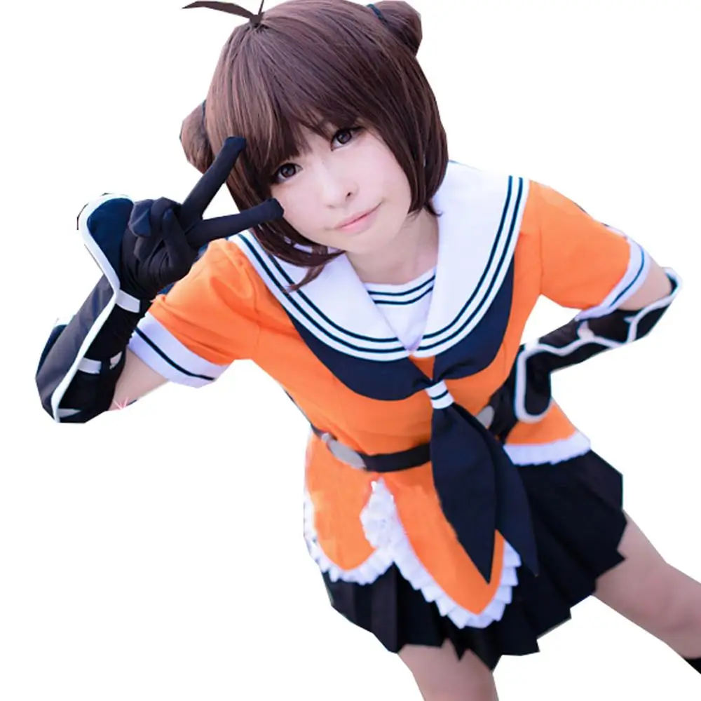 

2020 High-Q Unisex Anime Cos Kantai Collection Naka NKC48 Daily Uniform Sailor Suits Cosplay Costumes Sets