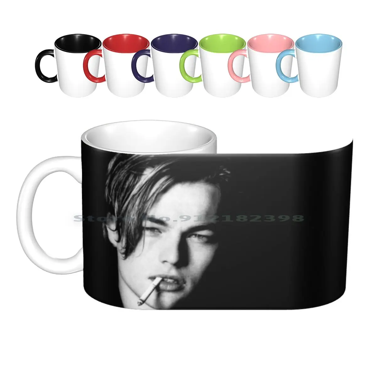 Leonardo Dicaprio Ciggarete Ceramic Mugs Coffee Cups Milk Tea Mug Leonardo Dicaprio Ciggarete Leonardo Dicaprio Smoking