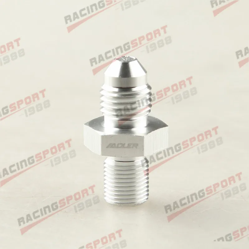 

AN -4 AN4 4AN Male to 1/8" BSP BSPP Straight Adapter Aluminum Silver