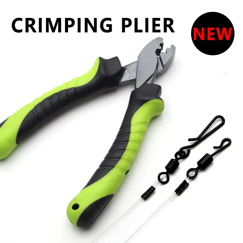 Alat Pancing Ikan Mas Multifungsi Gunting Crimping Plier Baja Karbon Tinggi Rahang Senar Pancing Kait Pemotong Memancing Kait Split Plier