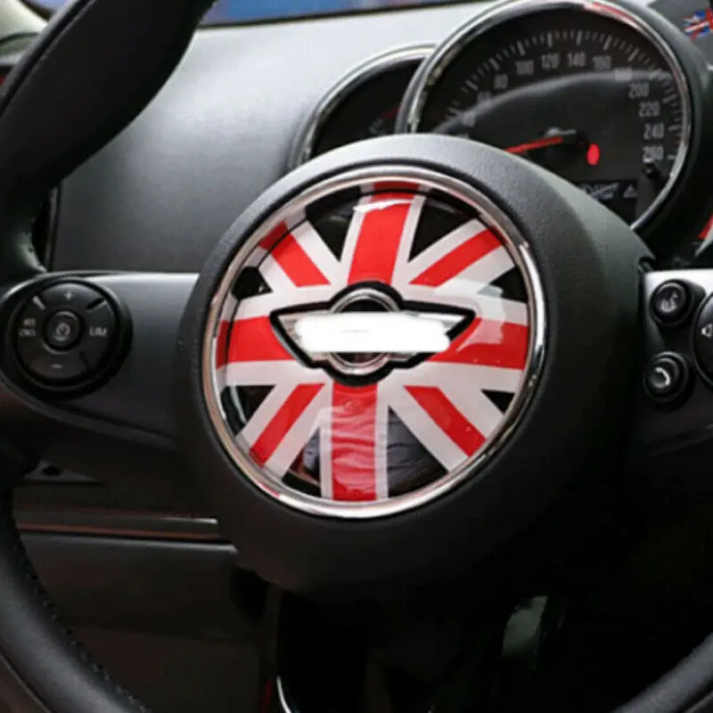 

Car Steering Wheel Cover Stickers Fit Cooper F54 F55 56 F57 60 Union Jack UK